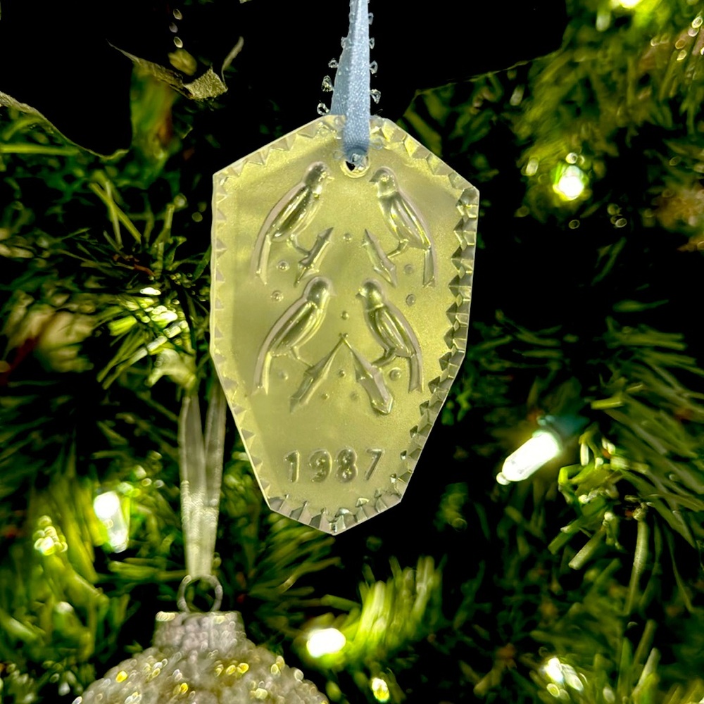 Waterford Crystal 1987 Christmas Ornament
